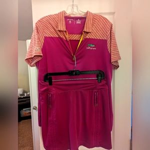 Golf top and skirt with shorts
